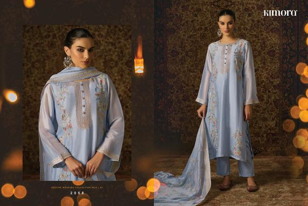 Kimora Heer Ruqsar Organza Designer Salwar Suit Collection